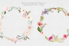 Watercolor Floral Wreaths Vol.1 Product Image 2
