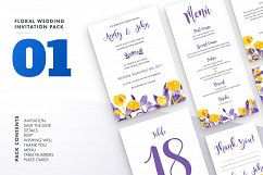 Floral Wedding Invitation Bundle Product Image 8