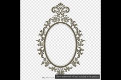 100 Vintage Oval Frame, Antique Royal Victorian Frame Product Image 3