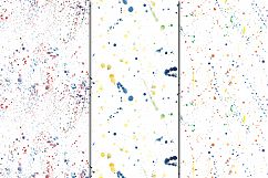 Watercolor Splashes seamless digital paper pack Product Image 3