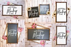 Wood Sign Mockup Bundle - 6 Sign Mock Ups Product Image 1