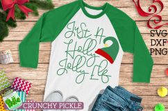 Just A Holly Jolly Elf Christmas SVG Product Image 1