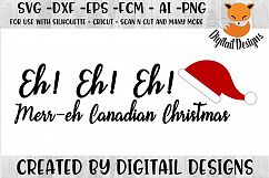 Funny Canadian Christmas SVG for Silhouette, Cricut Product Image 1