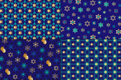 Blue Gold Hanukkah Patterns Product Image 3