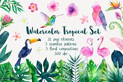 Tropical Watercolor Set Product Image 1
