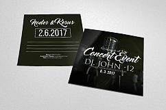 Church Concert Invitation Postcard Product Image 1