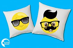 Emoji faces clipart, graphics illustrations AMB-2250 Product Image 3