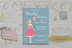 Bridal Shower Invitation Card Template Product Image 1