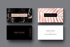 Rose Gold Marble Business Cards Bundle Product Image 6