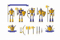 Robot font + Bonus Robots knights Product Image 6