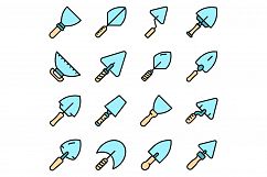 Trowel icons set vector flat Product Image 1