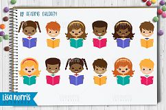 I Love Reading Clip Art, Patterns, &amp; SVG Cutting Files Product Image 2