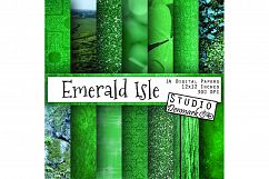 Green Backgrounds - St Patrick's Day - "Emerald Isle" Product Image 1