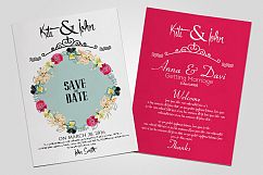 Double Sided Save The Date Card Product Image 3