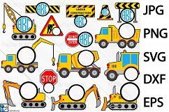 Circle Construction Yellow - Clip art / Cutting Files 96c Product Image 1