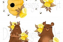 Bee a bear clipart Product Image 5