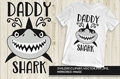 Daddy Shark SVG Daddy Dad Father SVG cut files Product Image 1
