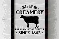 The Olde Creamery Fresh Dairy | Farmhouse | SVG | PNG Product Image 3