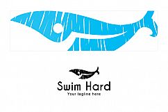 Swim Hard - Simple Abstract Stock Logo Template for Water Sports  Product Image 3