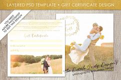 PSD Photo Gift Card Template #48 Product Image 2