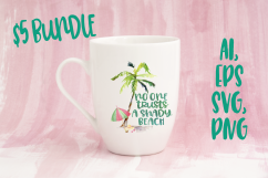 No One Trusts A Shady Beach Sublimation Design Bundle Product Image 2