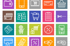 166 Hotel &amp; Relaxation Line Multicolor B/G Icons Product Image 2