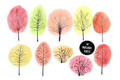 Watercolor DIY Autumn Clip Art Set Product Image 2