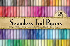 100 Seamless Metallic Foil Texture Digital Papers Product Image 1