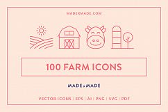 Line Icons - Farm Product Image 1