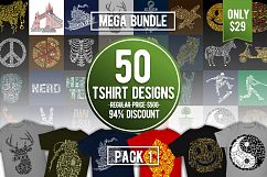 Tshirt Designs Mega Bundle Pack 1 Product Image 1