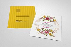 Floral Wedding Invitation Postcard Product Image 1