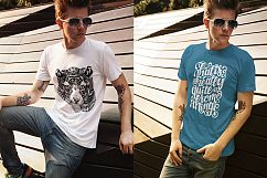 Male T-Shirt Fashion Mock-Up Product Image 4