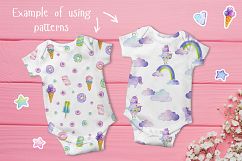 Watercolor Magic Unicorns &amp; Sweets Product Image 4