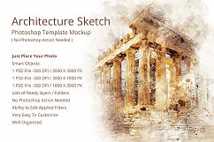 Architecture Sketch Photoshop Mock-ups Product Image 1
