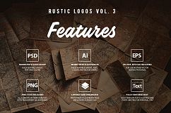 Rustic Logos Volume 3 AI EPS PNG PSD Product Image 5