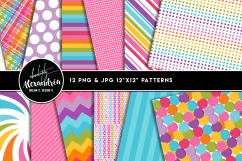 Candy Shoppe Clipart Graphics &amp; Digital Paper Patterns Bundle Product Image 2