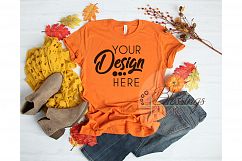 Fall Bella Canvas Mockup Bundle T Shirt Flat Lay 12 Images Product Image 4