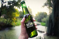 Beer Glass and Bottle Mock-up Bundle #1 Product Image 7