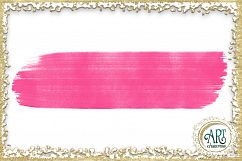Brush Strokes in American Pink Glitter - Digital Clipart 24 of beautiful PNG files Product Image 24
