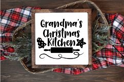 Christmas SVG Cut File - Grandma&#039;s Kitchen SVG DXF PNG EPS Product Image 4