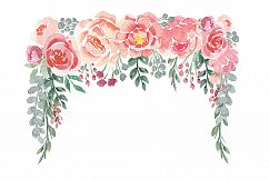 Loose Watercolor Roses &amp; Peonies Product Image 6