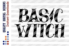 Basic Witch svg Funny holiday files Halloween Lettering Product Image 2