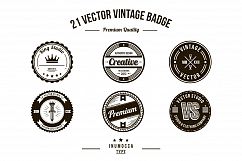 21 Vintage Badges (CLEAR &amp; CRACK) Product Image 3