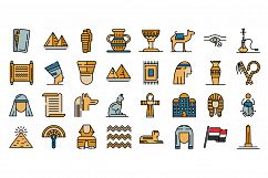 Egypt icons vector flat Product Image 1