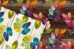 Colorful Leaves Digital Paper 2 Product Image 2