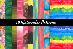 WATERCOLOR PATTERNS,WATERCOLOR BACKGROUNDS,WATERCOLOR TEXTURES Product Image 1