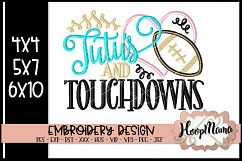 Tutu&#039;s And Touchdowns - Football Embroidery Product Image 1