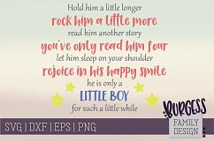 Hold him a litte longer Nursery | SVG DXF EPS PNG Product Image 1