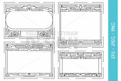 Art Deco Digital Frames &amp; Labels Clipart Product Image 2