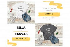 Bella Canvas Mockup Bundle 3001 T-Shirt Ladies Flat Lay Set Product Image 3